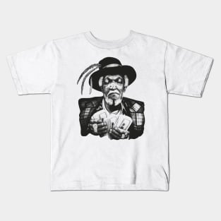 Vintage - Redd Foxx Black Kids T-Shirt